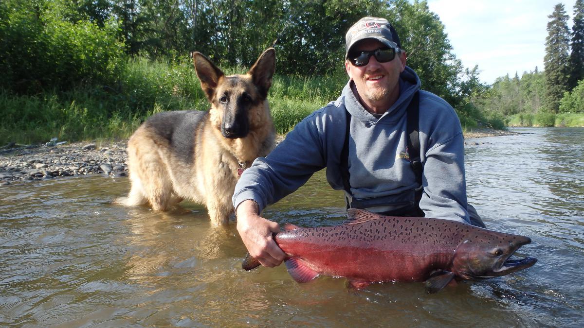 Salmon Fishing on the Kenai River AK